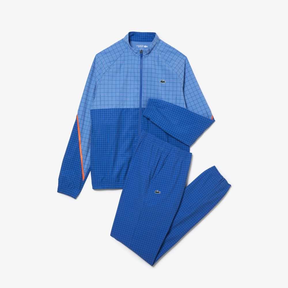 Lacoste Tenis x Novak Djokovic Jogger Set Azules | 4176-IUALT