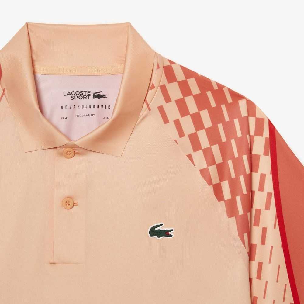 Lacoste Tenis x Novak Djokovic Tricolor Naranjas Claro Naranjas Rojas | 8901-ZCSWB