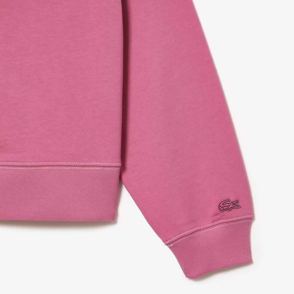 Lacoste Texture Print Hoodie Rosas | 8695-PLACG