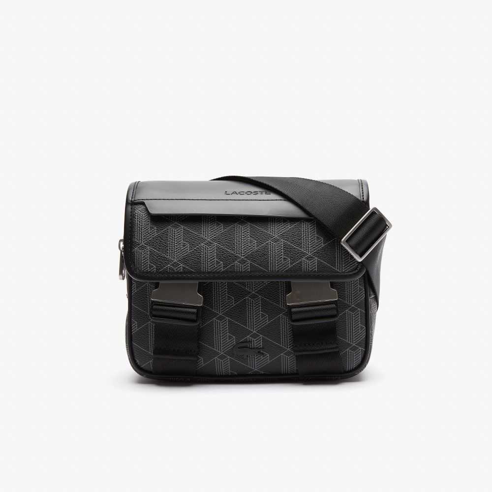 Lacoste The Blend Clipped Monogram Lona Messenger Multicolor | 6328-KHQRS