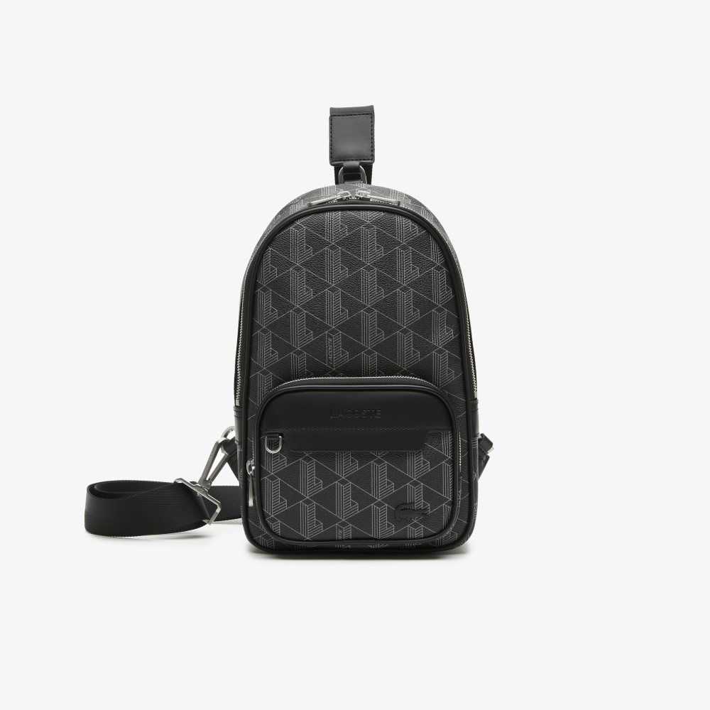 Lacoste The Blend Monogram Print Cross Body Multicolor | 1432-PFHOD