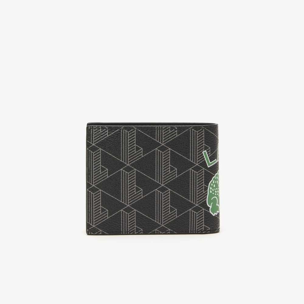 Lacoste The Blend Monogram Print Folding Wallet Multicolor | 6394-ALWNM