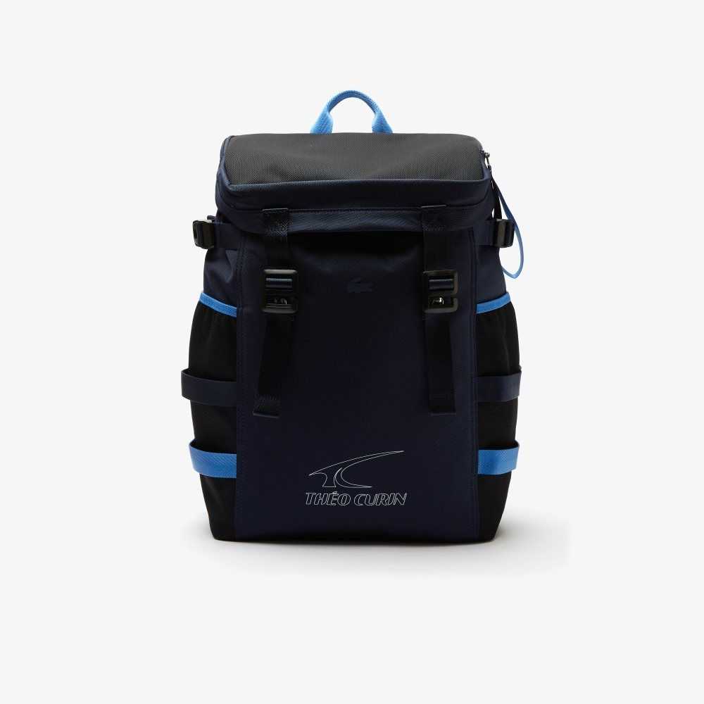 Lacoste Theo Curin Technical Lona Backpack Azul Marino | 3561-UGTAR