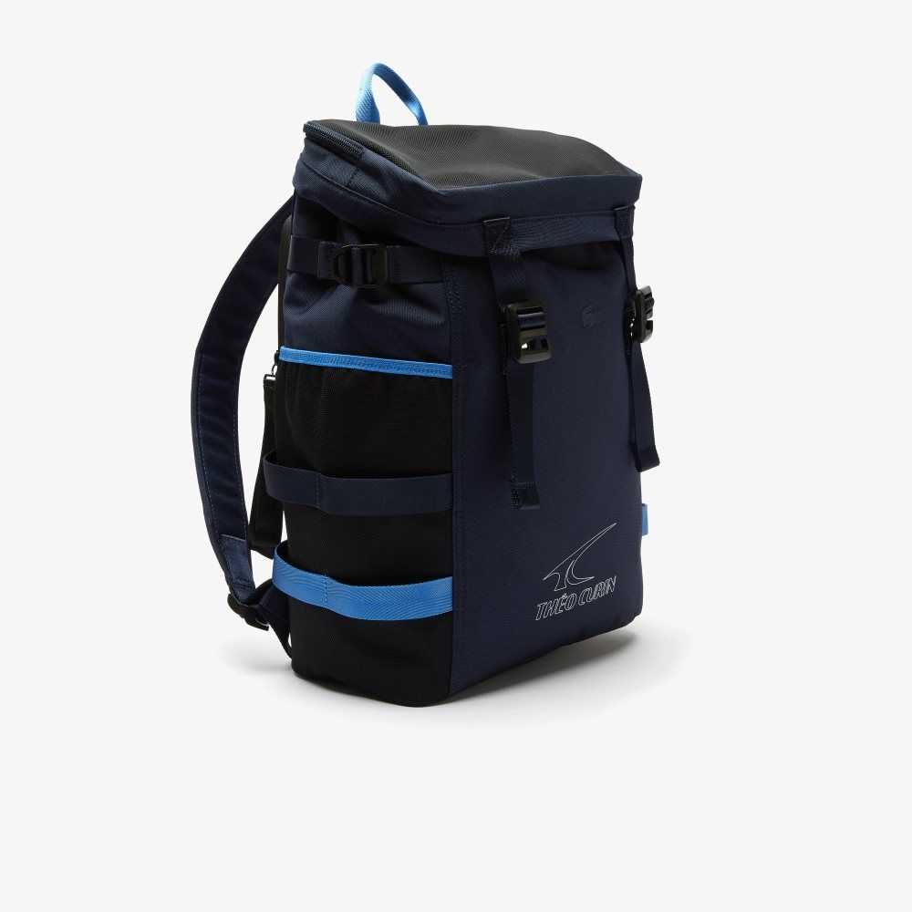 Lacoste Theo Curin Technical Lona Backpack Azul Marino | 3561-UGTAR