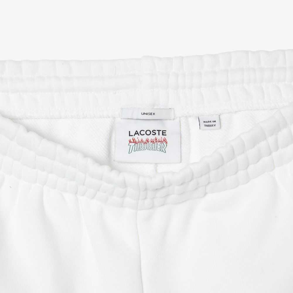 Lacoste Thrasher Unbrushed Fleece Blancas | 5473-ORPVE