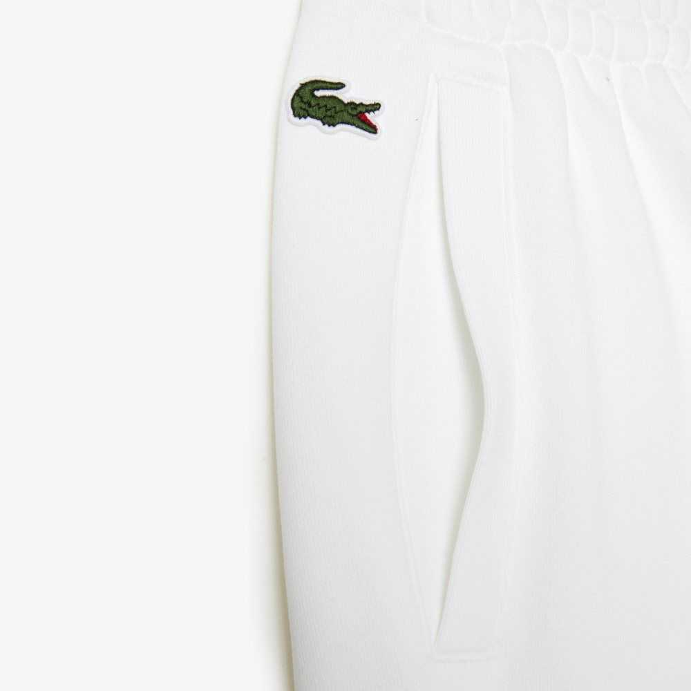 Lacoste Thrasher Unbrushed Fleece Trackpants Blancas | 4130-LUQAC