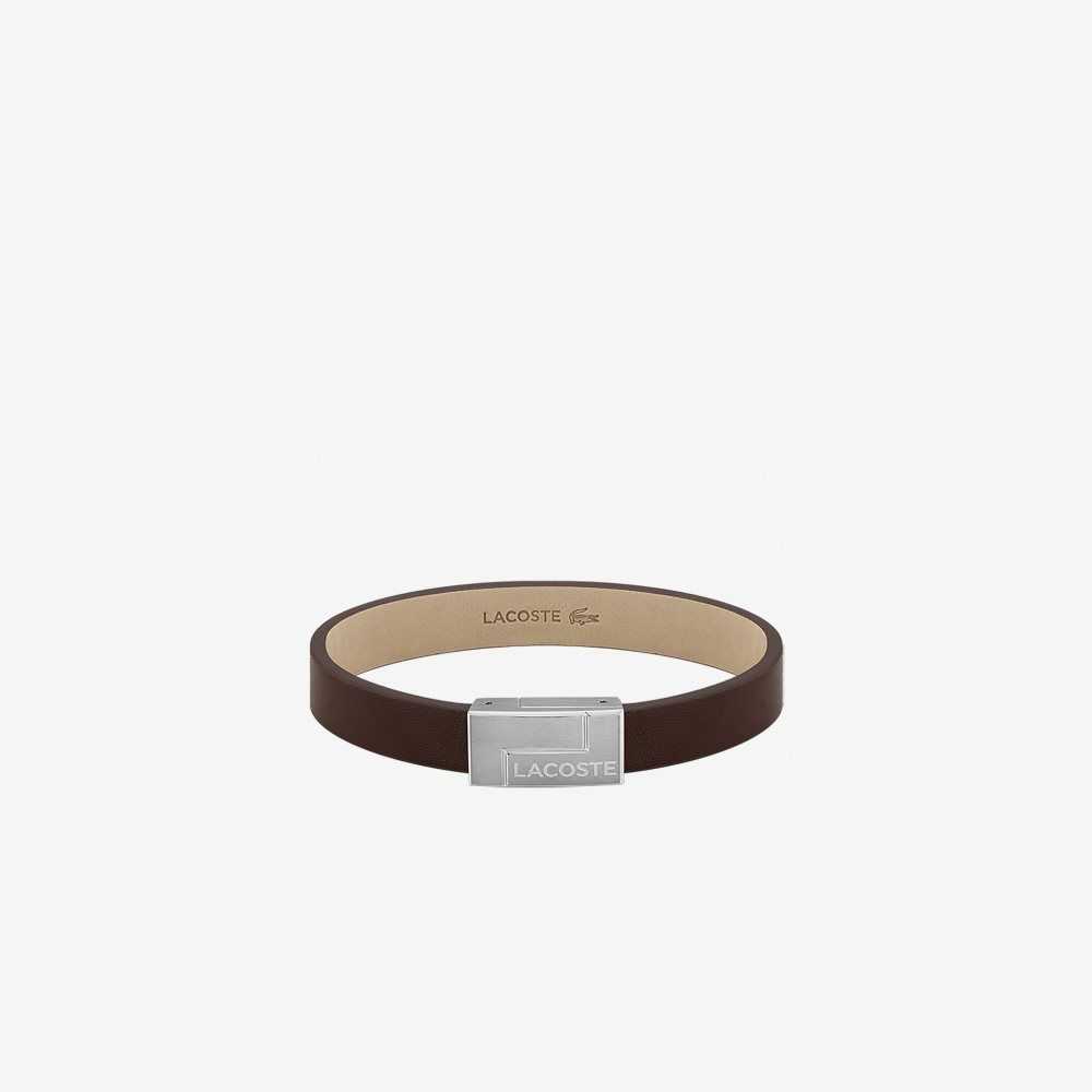 Lacoste Traveler Bracelet Marrones | 2946-GATFM