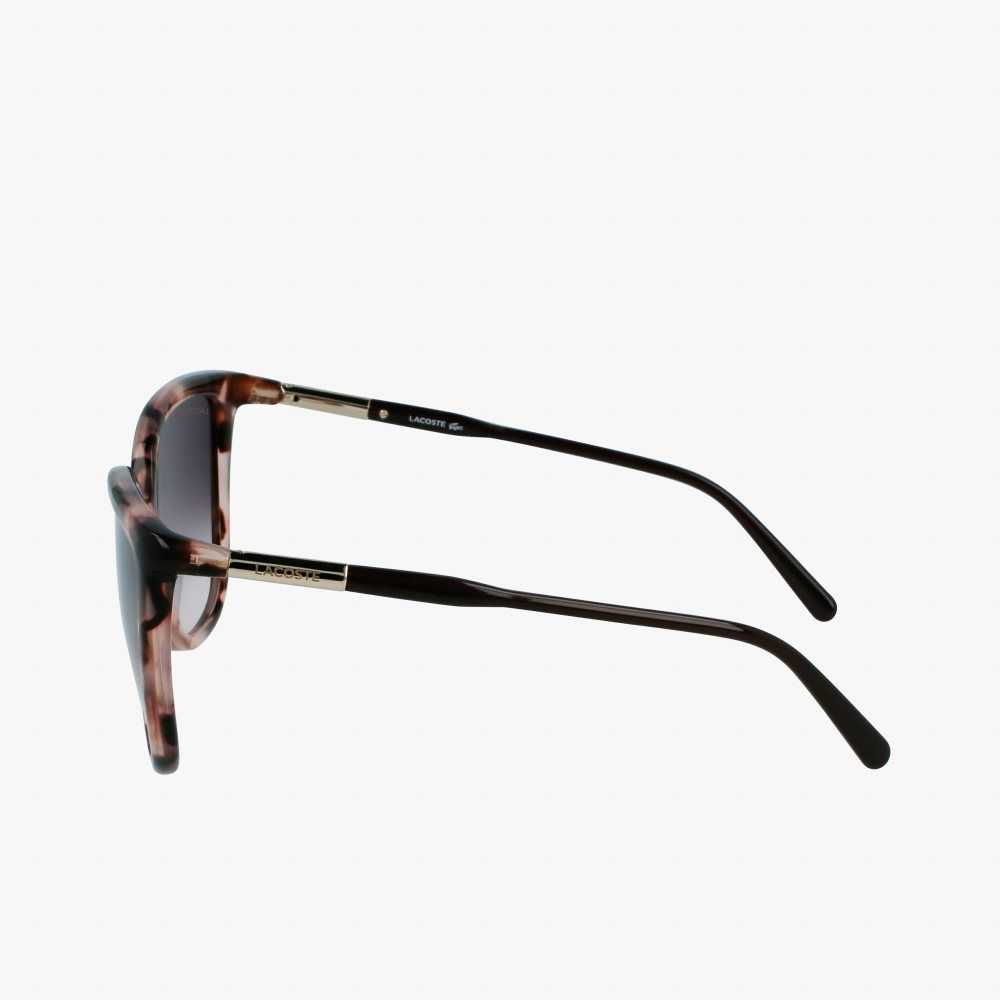 Lacoste Tubular Temple Butterfly Acetate Rosas | 3697-KTJFO