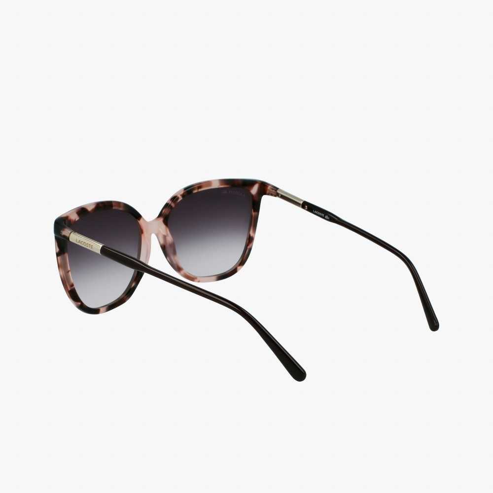 Lacoste Tubular Temple Butterfly Acetate Rosas | 3697-KTJFO