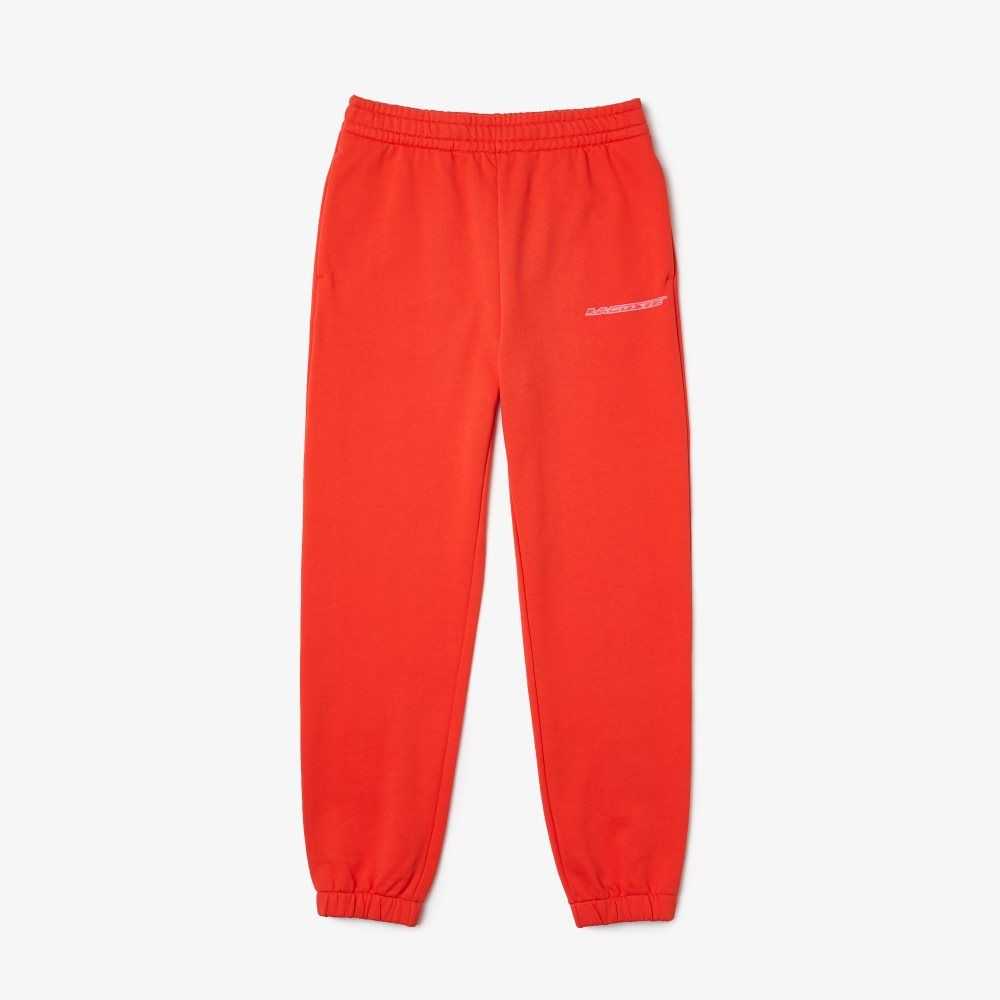 Lacoste Unbrushed Flannel Joggers Naranjas | 1946-JKWXR