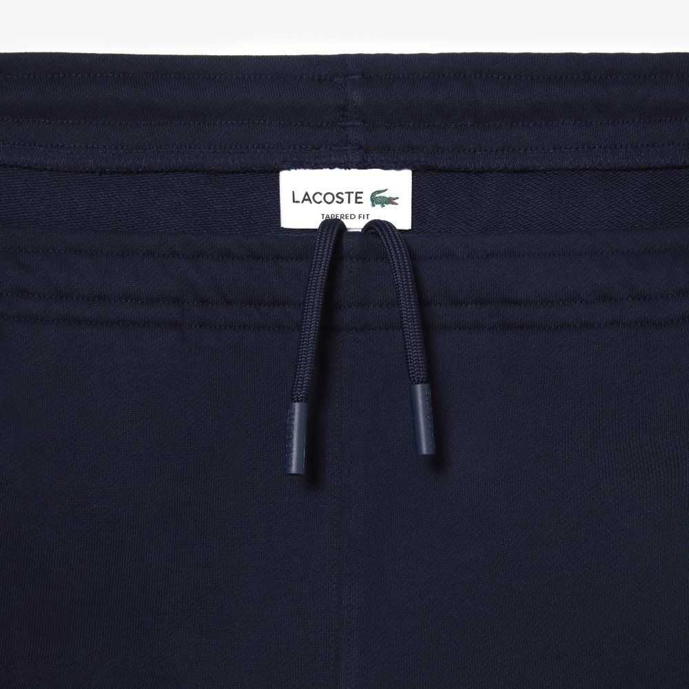 Lacoste Unbrushed Fleece Pista Pants Azul Marino Azules | 1280-GNKYB