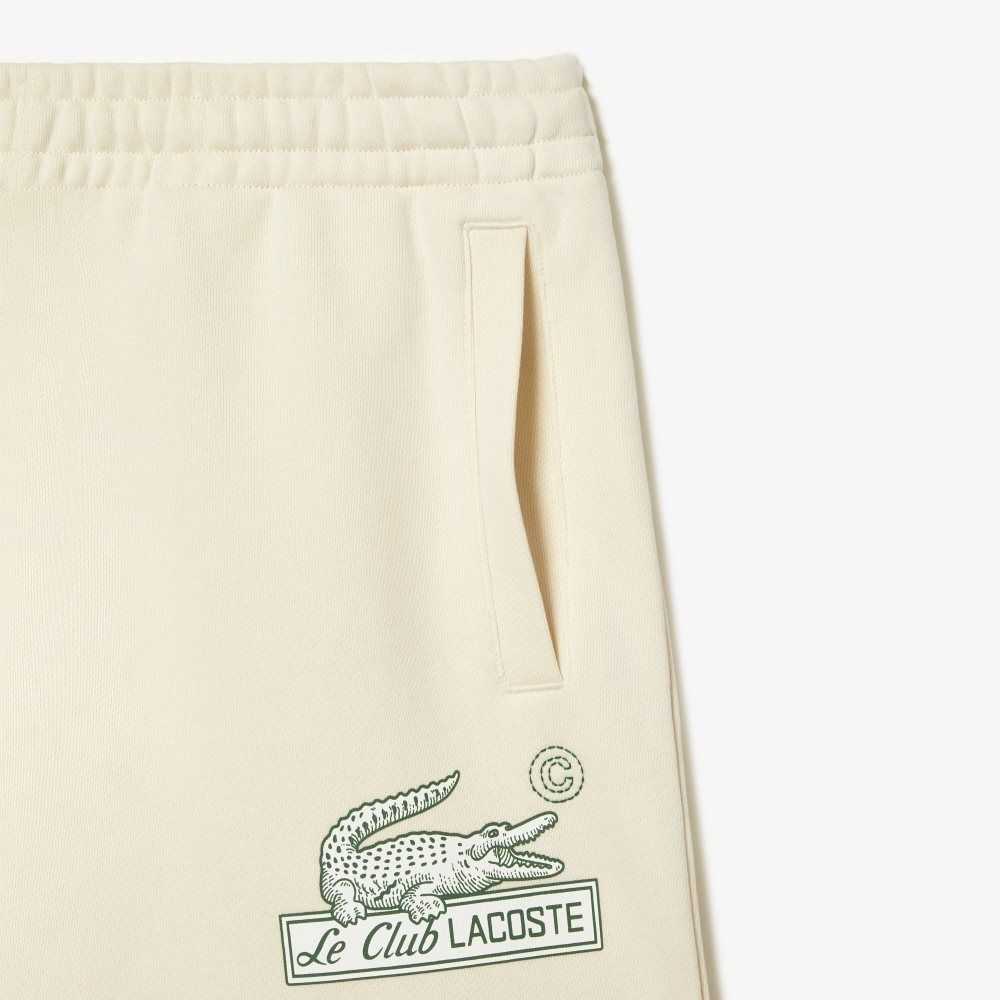 Lacoste Unbrushed Organic Algodon Fleece Blancas | 2835-YCTWL