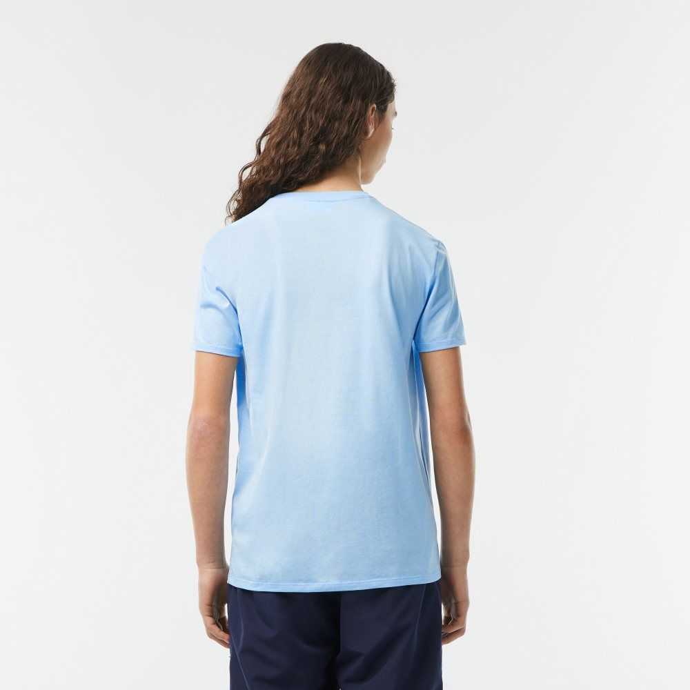 Lacoste V-Neck Pima Algodon Jersey Azules | 5036-WIVLU