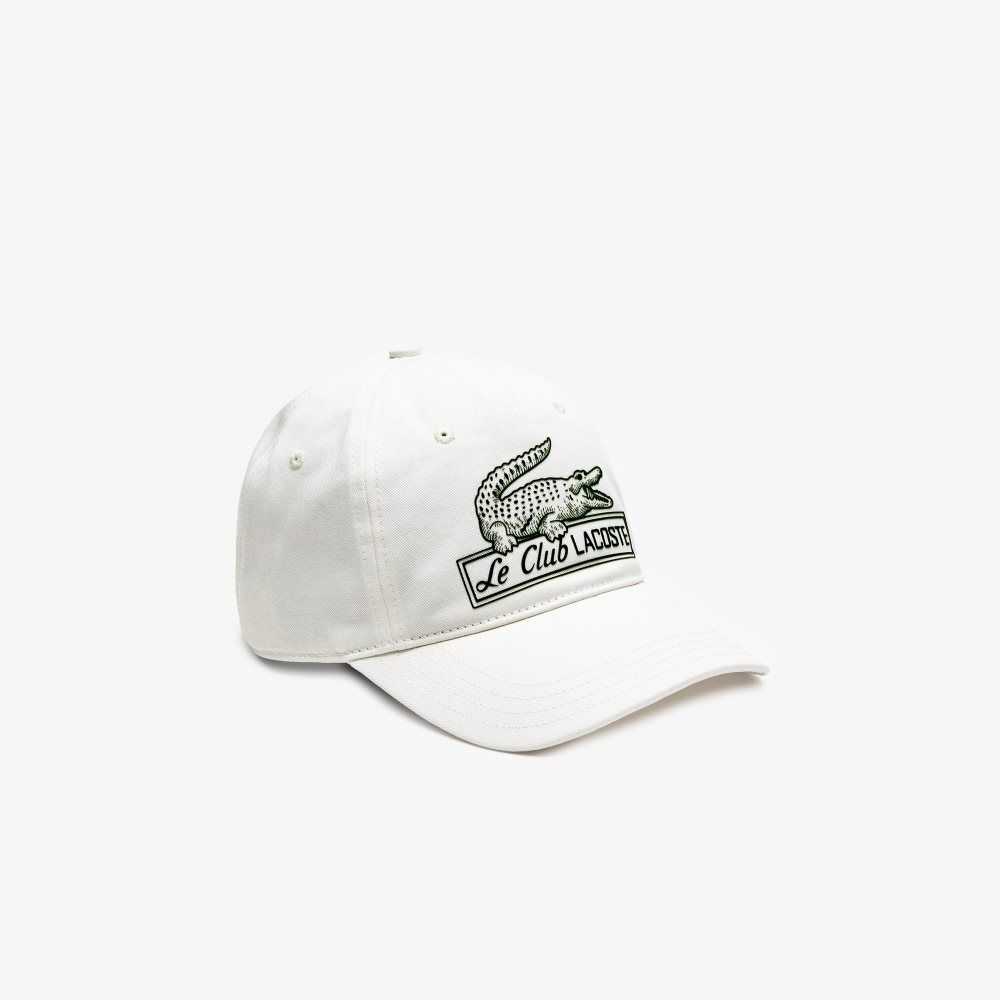 Lacoste Vintage Croc Print Blancas | 8209-WFCOS