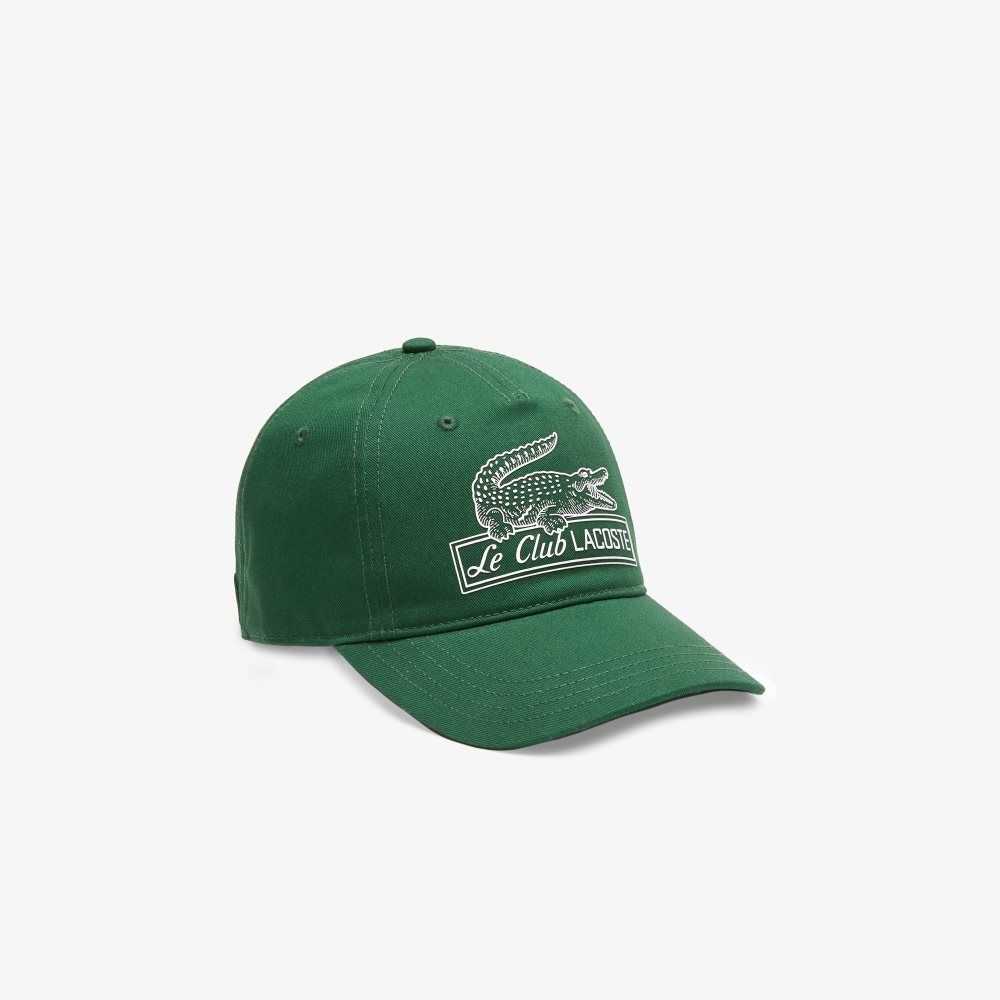 Lacoste Vintage Croc Print Verde | 5360-PWDJS