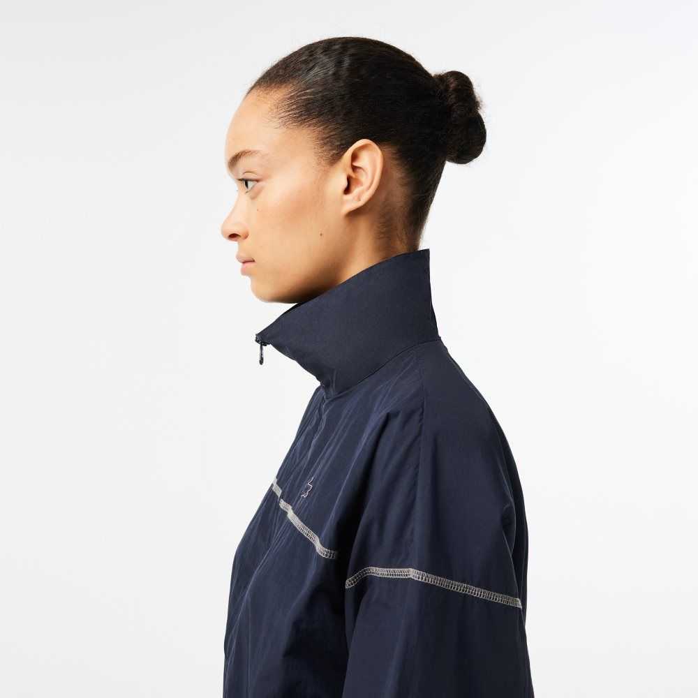 Lacoste Zipped Nylon Jumpsuit Azules | 0158-HGVWF