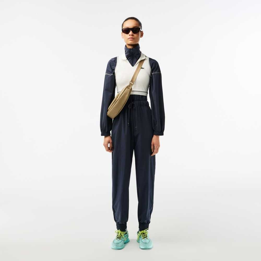 Lacoste Zipped Nylon Jumpsuit Azules | 0158-HGVWF