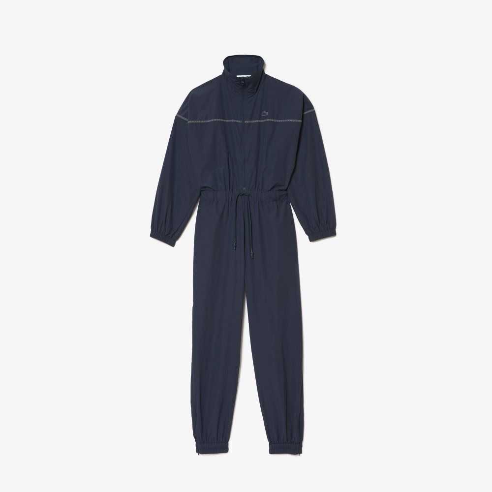 Lacoste Zipped Nylon Jumpsuit Azules | 0158-HGVWF