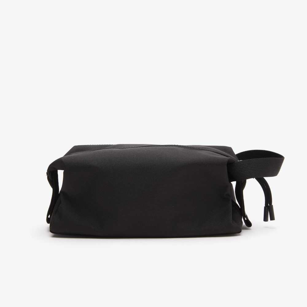 Lacoste Zippered Toiletry Bag Negras | 5239-KLIXZ