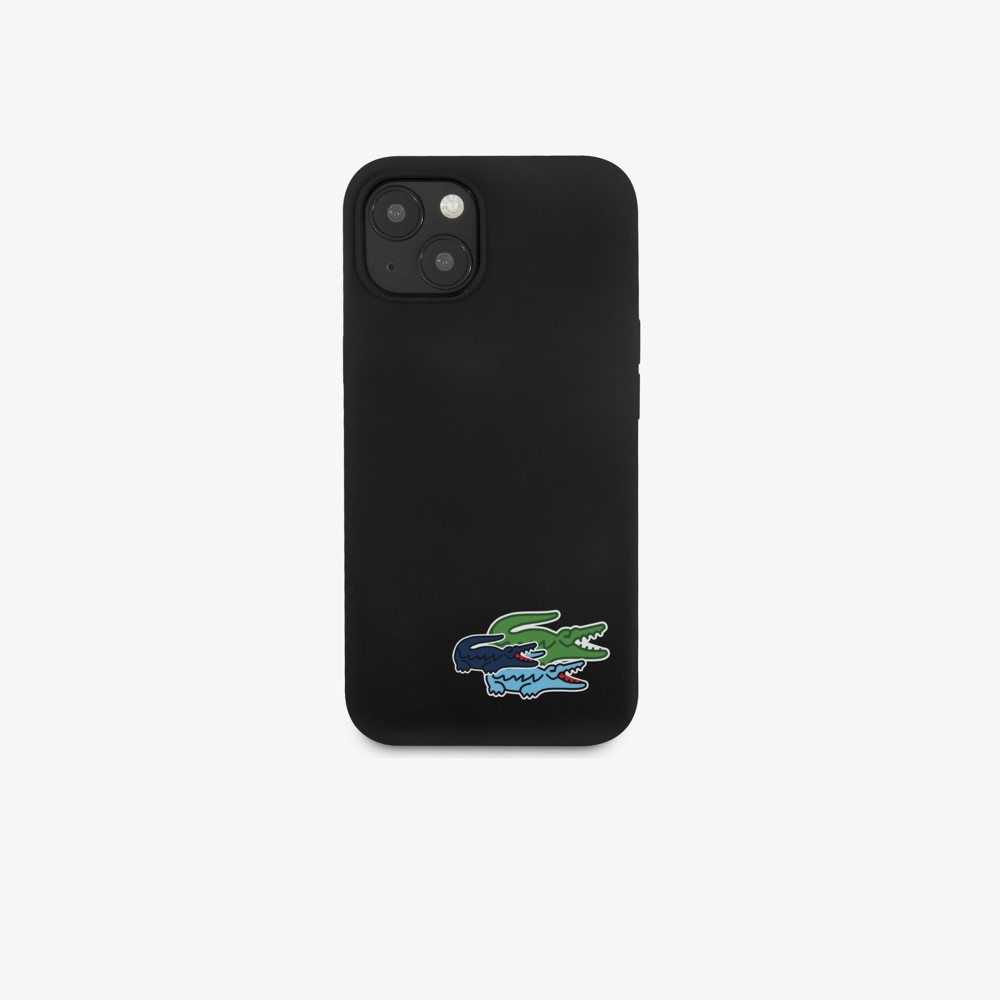 Lacoste silicone iPhone 14 Plus Negras | 1638-CNSJK